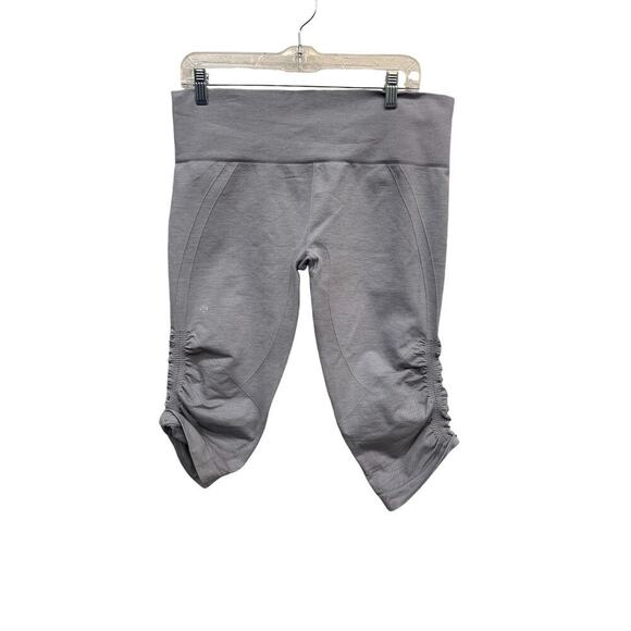 Lululemon In The Flow Crop II Grey SZ 12 - Picture 1 of 6